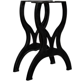 Patas de mesa de comedor 2 uds estructura X hierro fundido by , Table legs - Ref: Foro24-245432, Price: 202,99 €, Discount: %