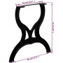 Patas de mesa de comedor 2 uds estructura X hierro fundido de , Patas para mesas - Ref: Foro24-245432, Precio: 202,99 €, Desc...