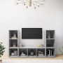 Muebles de salón 3 piezas madera ingeniería gris hormigón | Foro24.es | Tu tienda online para hogar, jardín y más Foro24.es