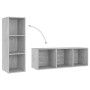 Muebles de salón 3 piezas madera ingeniería gris hormigón | Foro24.es | Tu tienda online para hogar, jardín y más Foro24.es