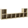 Muebles de salón 4 pzas madera ingeniería roble Sonoma de , Muebles TV - Ref: Foro24-3079973, Precio: 125,55 €