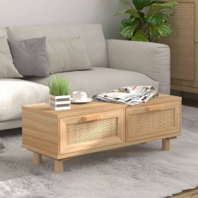 Mesa de centro madera contrachapada y pino marrón