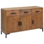 Aparador de madera maciza de pino marrón 110x35x70 cm | Foro24.es | Tu tienda online para hogar, jardín y más Foro24.es