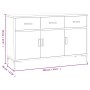 Aparador de madera maciza de pino marrón 110x35x70 cm | Foro24.es | Tu tienda online para hogar, jardín y más Foro24.es