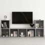 Muebles de salón 3 piezas madera de ingeniería gris hormigón | Foro24.es | Tu tienda online para hogar, jardín y más Foro24.es