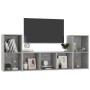 Muebles de salón 3 piezas madera de ingeniería gris hormigón | Foro24.es | Tu tienda online para hogar, jardín y más Foro24.es