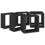 Estante cubo pared 6 uds negro 30x15x30 cm by , Shelves and shelves - Ref: Foro24-807003, Price: 56,75 €, Discount: %