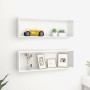 Estantes cubo de pared 2 uds contrachapado blanco 80x15x26,5 cm von , Regale und Regale - Ref: Foro24-807106, Preis: 42,73 €,...