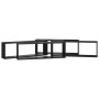 Estantes cubo de pared 4 uds contrachapado negro 80x15x26,5 cm von , Regale und Regale - Ref: Foro24-807110, Preis: 52,13 €, ...