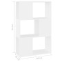 Estantería divisor de espacios madera contrachapada 60x24x94 cm | Foro24.es | Tu tienda online para hogar, jardín y más Foro24.es