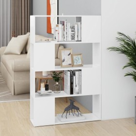 Librería separador madera contrachapada blanco 80x24x124,5 cm de , Librerías y estanterías - Ref: Foro24-809134, Precio: 68,3...