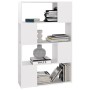 Librería separador madera contrachapada blanco 80x24x124,5 cm by , Bookcases and shelves - Ref: Foro24-809134, Price: 68,33 €...