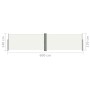 Cremefarbene einziehbare Seitenmarkise 140x600 cm von vidaXL, Sonnenschirme - Ref: Foro24-317989, Preis: 88,34 €, Rabatt: %