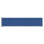 Retractable side awning for patio blue 140x600 cm by vidaXL, Umbrellas - Ref: Foro24-317954, Price: 77,11 €, Discount: %