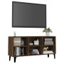 Mueble de TV con patas de metal roble ahumado 103,5x30x50 cm | Foro24.es | Tu tienda online para hogar, jardín y más Foro24.es