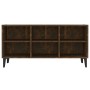 Mueble de TV con patas de metal roble ahumado 103,5x30x50 cm | Foro24.es | Tu tienda online para hogar, jardín y más Foro24.es