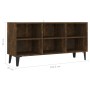 Mueble de TV con patas de metal roble ahumado 103,5x30x50 cm | Foro24.es | Tu tienda online para hogar, jardín y más Foro24.es