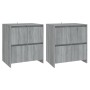 Aparadores 2 uds madera de ingeniería gris Sonoma 70x41x75 cm by , Sideboards - Ref: Foro24-3098095, Price: 136,65 €, Discoun...