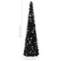 Árbol de Navidad artificial emergente PET negro 180 cm by , Christmas trees - Ref: Foro24-320987, Price: 38,94 €, Discount: %
