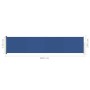 Ausziehbare Seitenmarkise für Terrasse blau 140x600 cm von vidaXL, Sonnenschirme - Ref: Foro24-317954, Preis: 78,37 €, Rabatt: %