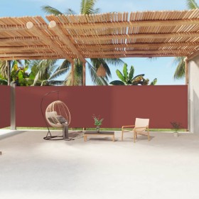 Retractable brown side awning 200x1200 cm by vidaXL, Umbrellas - Ref: Foro24-318081, Price: 134,83 €, Discount: %