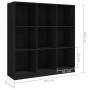 Estantería/divisor de espacios madera pino negro 104x33,5x110cm | Foro24.es | Tu tienda online para hogar, jardín y más Foro24.es