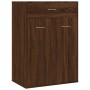 Mueble zapatero contrachapada color marrón roble 60x35x84 cm de , Zapateros y organizadores de calzado - Ref: Foro24-815419, ...