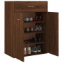 Mueble zapatero contrachapada color marrón roble 60x35x84 cm by , Shoe racks and shoe organizers - Ref: Foro24-815419, Price:...
