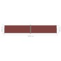 Retractable brown side awning 200x1200 cm by vidaXL, Umbrellas - Ref: Foro24-318081, Price: 134,83 €, Discount: %