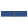 Blue retractable side awning 140x600 cm by vidaXL, Umbrellas - Ref: Foro24-317992, Price: 87,30 €, Discount: %