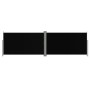 Black retractable side awning 160x600 cm by vidaXL, Umbrellas - Ref: Foro24-317994, Price: 115,93 €, Discount: %