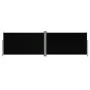 Toldo lateral retráctil negro 160x600 cm de vidaXL, Sombrillas - Ref: Foro24-317994, Precio: 110,53 €, Descuento: %
