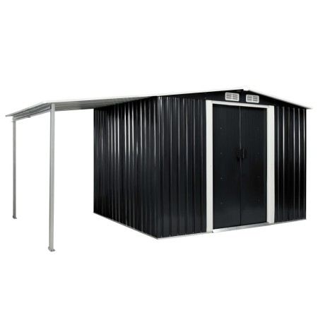 Cobertizo jardín puertas correderas acero gris 386x205x178 cm von , Schuppen - Ref: Foro24-144028, Preis: 816,30 €, Rabatt: %