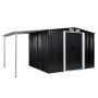 Cobertizo jardín puertas correderas acero gris 386x205x178 cm von , Schuppen - Ref: Foro24-144028, Preis: 816,30 €, Rabatt: %