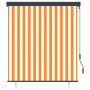 Estor enrollable de exterior blanco y naranja 140x250 cm de , Persianas y estores - Ref: Foro24-145969, Precio: 80,38 €, Desc...
