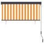 Estor enrollable de exterior blanco y naranja 140x250 cm de , Persianas y estores - Ref: Foro24-145969, Precio: 80,38 €, Desc...