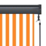 Estor enrollable de exterior blanco y naranja 140x250 cm de , Persianas y estores - Ref: Foro24-145969, Precio: 80,38 €, Desc...