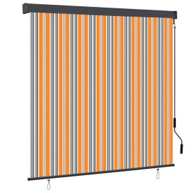 Estor enrollable de exterior amarillo y azul 160x250 cm de , Persianas y estores - Ref: Foro24-145974, Precio: 90,97 €, Descu...