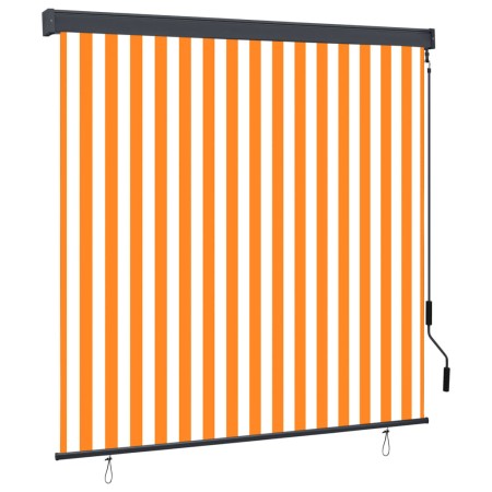 Estor enrollable de exterior blanco y naranja 170x250 cm von , Jalousien und Jalousien - Ref: Foro24-145981, Preis: 116,47 €,...