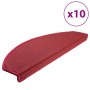 Alfombrillas de escalera 10 uds rojo burdeos 65x24x4 cm von , Treppenmatten - Ref: Foro24-149761, Preis: 46,55 €, Rabatt: %