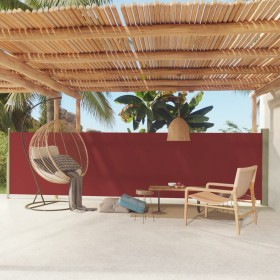 Retractable side awning for patio red 140x600 cm by vidaXL, Umbrellas - Ref: Foro24-317955, Price: 74,54 €, Discount: %
