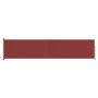 Retractable side awning for patio red 140x600 cm by vidaXL, Umbrellas - Ref: Foro24-317955, Price: 74,54 €, Discount: %