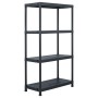 Estantería de plástico 100 kg 60x30x138 cm negro | Foro24.es | Tu tienda online para hogar, jardín y más Foro24.es