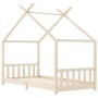 Estructura de cama infantil de madera maciza de pino 90x200 cm by , Cribs and beds for children - Ref: Foro24-283366, Price: ...