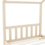 Estructura de cama infantil de madera maciza de pino 90x200 cm by , Cribs and beds for children - Ref: Foro24-283366, Price: ...