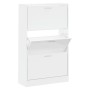 Mueble zapatero madera contrachapada blanco brillo 63x24x103 cm von , Schuhregale und Schuhorganisatoren - Ref: Foro24-342554...