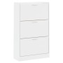 Mueble zapatero madera contrachapada blanco brillo 63x24x103 cm von , Schuhregale und Schuhorganisatoren - Ref: Foro24-342554...