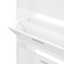 Mueble zapatero madera contrachapada blanco brillo 63x24x103 cm von , Schuhregale und Schuhorganisatoren - Ref: Foro24-342554...