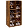 Zapatero madera contrachapada roble ahumado 54x34x100,5 cm | Foro24.es | Tu tienda online para hogar, jardín y más Foro24.es