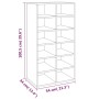 Zapatero madera contrachapada roble ahumado 54x34x100,5 cm | Foro24.es | Tu tienda online para hogar, jardín y más Foro24.es